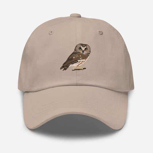 Northen Saw-Wet-Owl Embroidered - Dad Cap